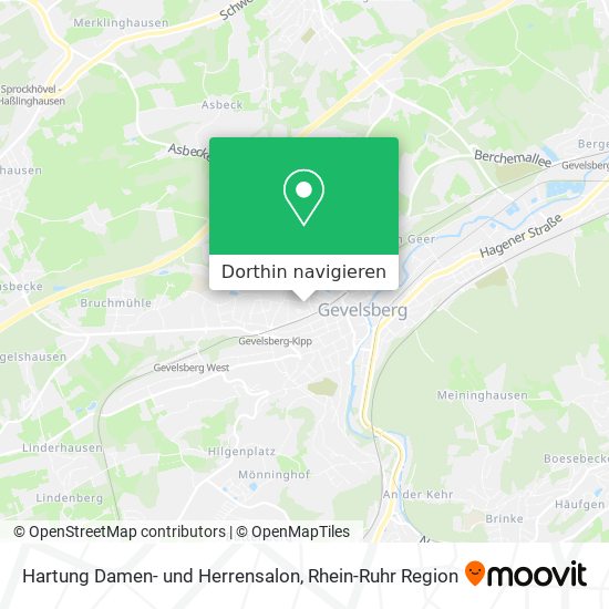 Hartung Damen- und Herrensalon Karte