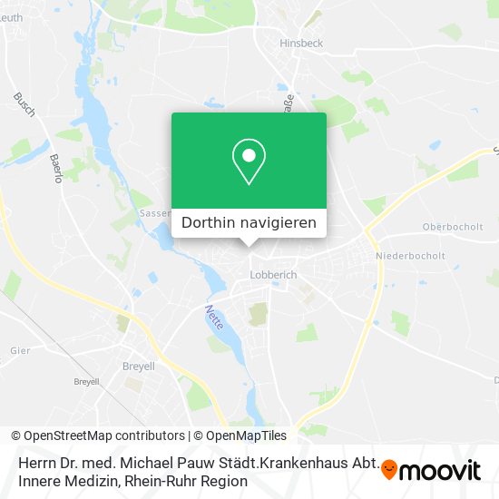 Herrn Dr. med. Michael Pauw Städt.Krankenhaus Abt. Innere Medizin Karte