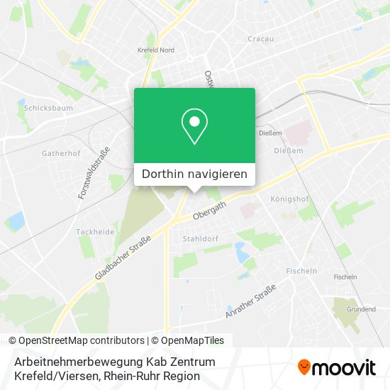 Arbeitnehmerbewegung Kab Zentrum Krefeld / Viersen Karte