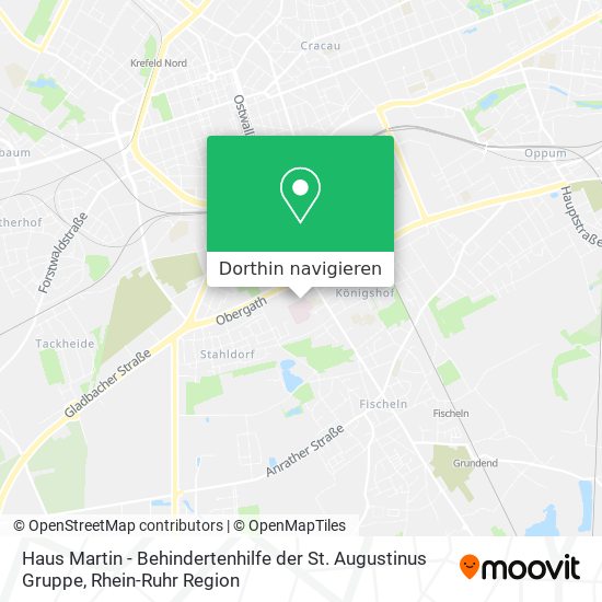 Haus Martin - Behindertenhilfe der St. Augustinus Gruppe Karte