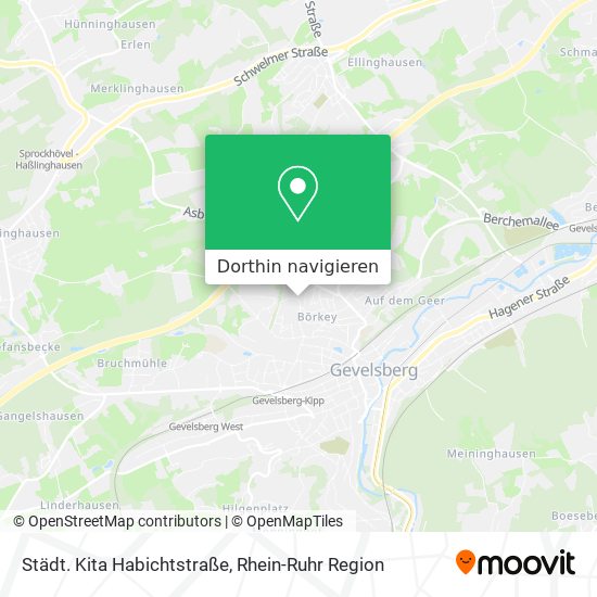 Städt. Kita Habichtstraße Karte