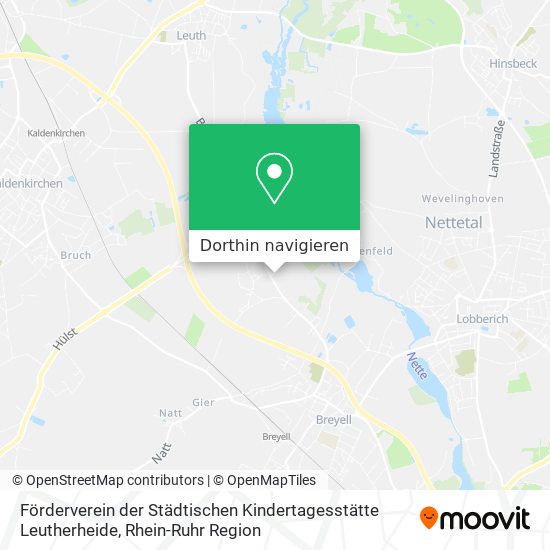 Förderverein der Städtischen Kindertagesstätte Leutherheide Karte