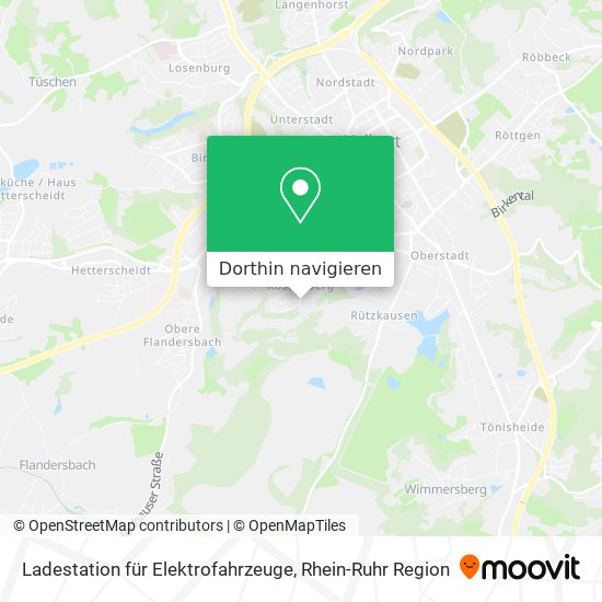 Ladestation für Elektrofahrzeuge Karte