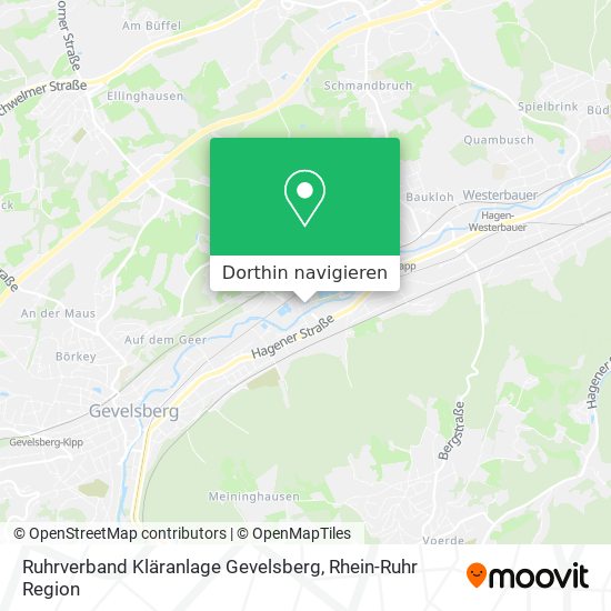 Ruhrverband Kläranlage Gevelsberg Karte