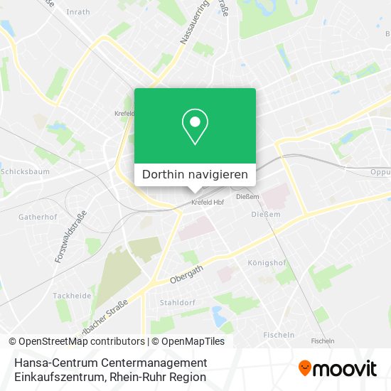 Hansa-Centrum Centermanagement Einkaufszentrum Karte