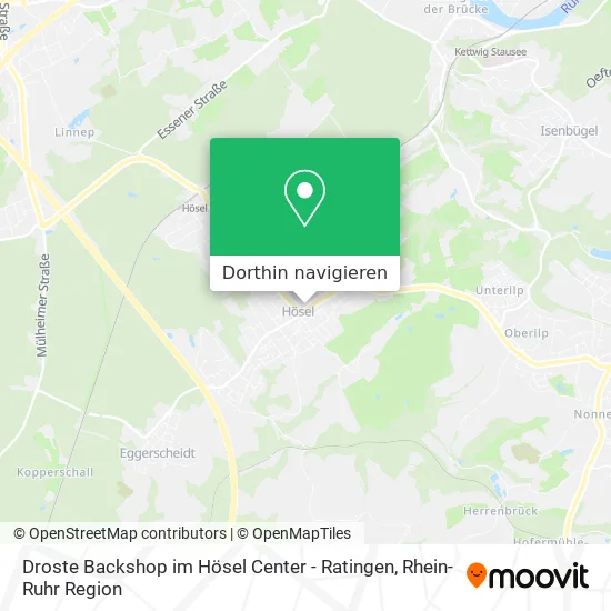 Droste Backshop im Hösel Center - Ratingen Karte