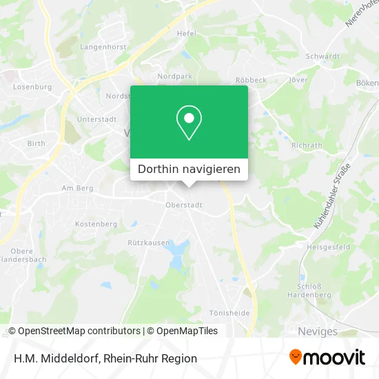 H.M. Middeldorf Karte