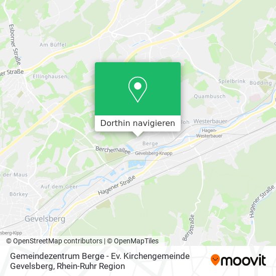 Gemeindezentrum Berge - Ev. Kirchengemeinde Gevelsberg Karte