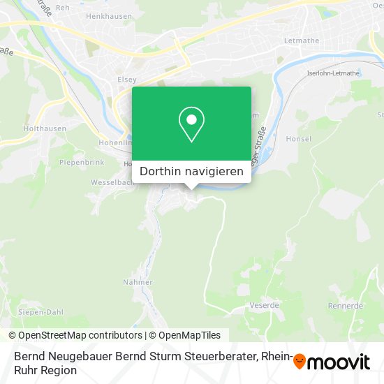 Bernd Neugebauer Bernd Sturm Steuerberater Karte