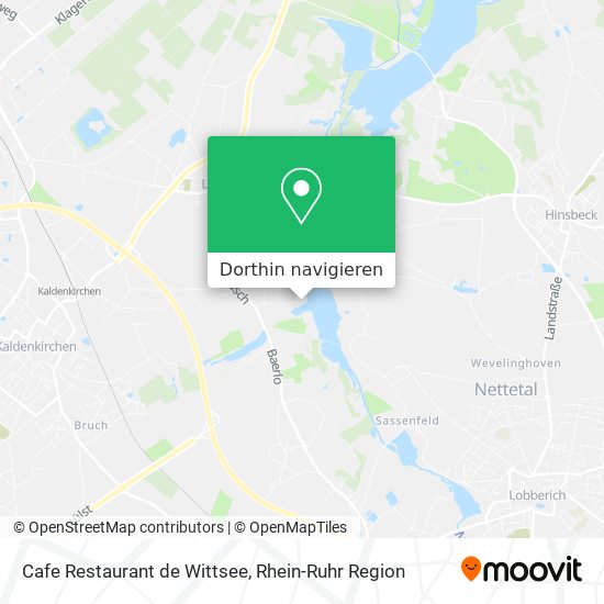Cafe Restaurant de Wittsee Karte