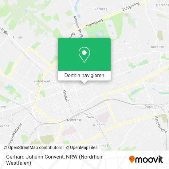 Gerhard Johann Convent Karte