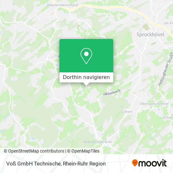 Voß GmbH Technische Karte