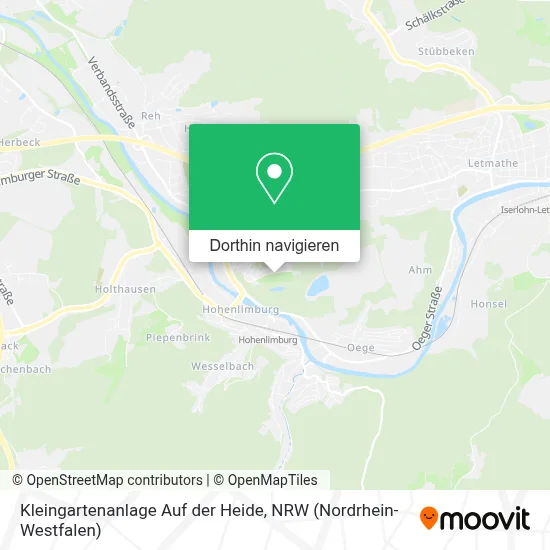 Kleingartenanlage Auf der Heide Karte