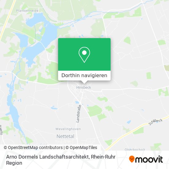 Arno Dormels Landschaftsarchitekt Karte