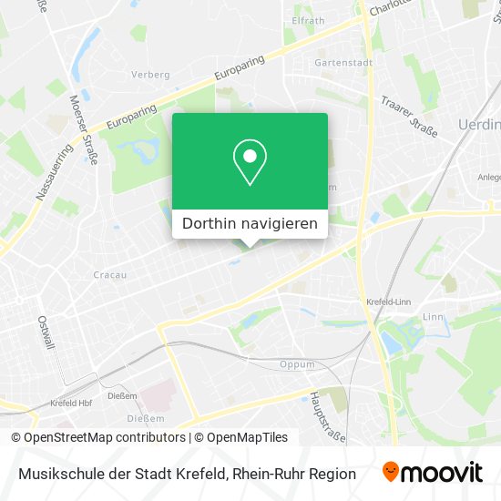 Musikschule der Stadt Krefeld Karte