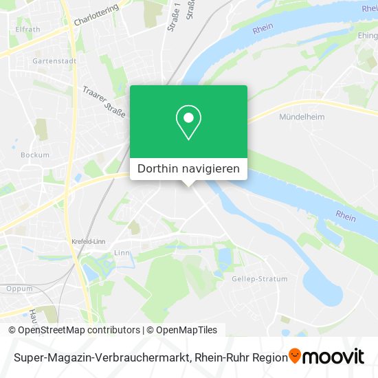Super-Magazin-Verbrauchermarkt Karte