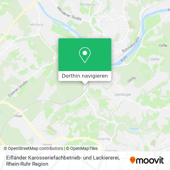 Eifländer Karosseriefachbetrieb- und Lackiererei Karte