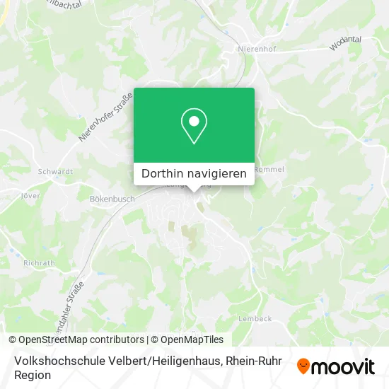 Volkshochschule Velbert / Heiligenhaus Karte