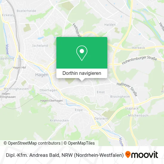 Dipl.-Kfm. Andreas Bald Karte