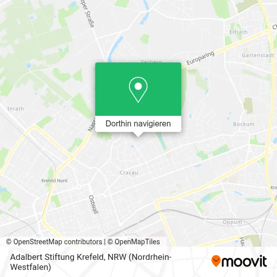 Adalbert Stiftung Krefeld Karte