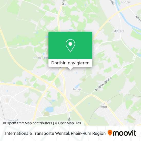 Internationale Transporte Wenzel Karte