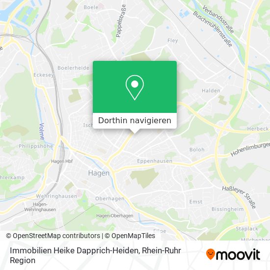 Immobilien Heike Dapprich-Heiden Karte