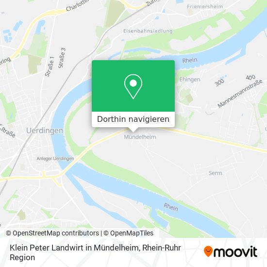Klein Peter Landwirt in Mündelheim Karte