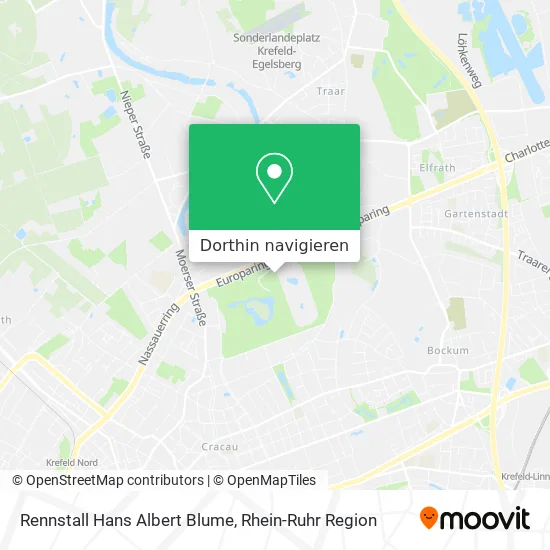 Rennstall Hans Albert Blume Karte