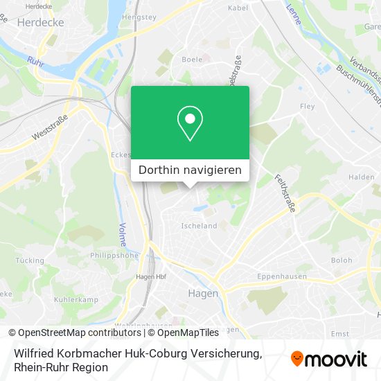 Wilfried Korbmacher Huk-Coburg Versicherung Karte