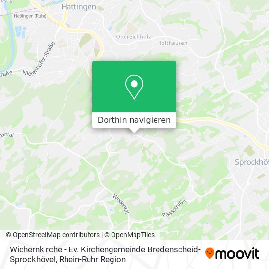 Wichernkirche - Ev. Kirchengemeinde Bredenscheid-Sprockhövel Karte
