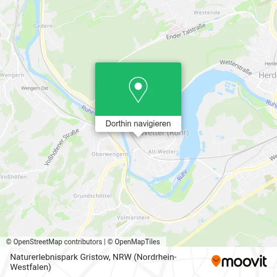 Naturerlebnispark Gristow Karte