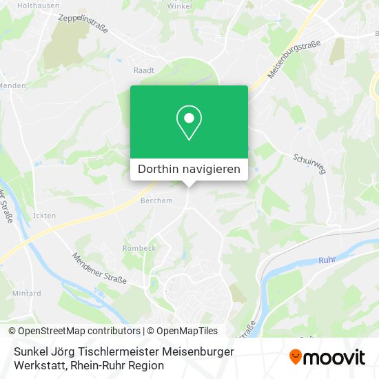 Sunkel Jörg Tischlermeister Meisenburger Werkstatt Karte