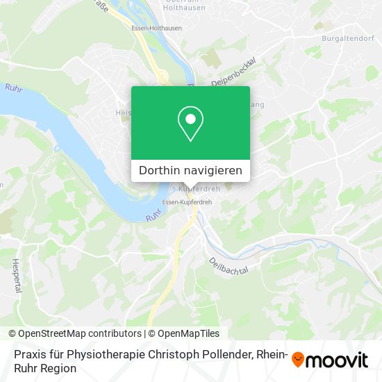 Praxis für Physiotherapie Christoph Pollender Karte