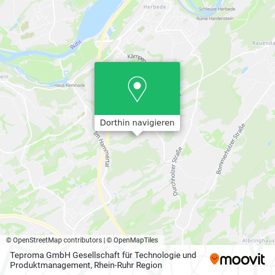 Teproma GmbH Gesellschaft für Technologie und Produktmanagement Karte