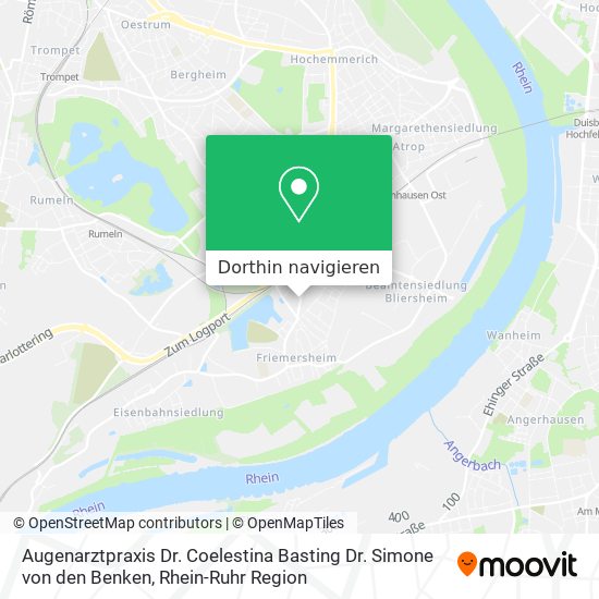 Augenarztpraxis Dr. Coelestina Basting Dr. Simone von den Benken Karte