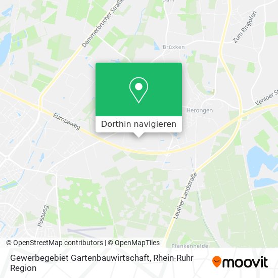 Gewerbegebiet Gartenbauwirtschaft Karte