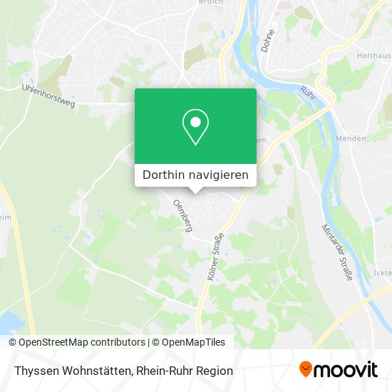 Thyssen Wohnstätten Karte