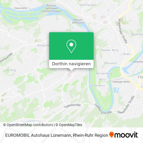 EUROMOBIL Autohaus Lünemann Karte