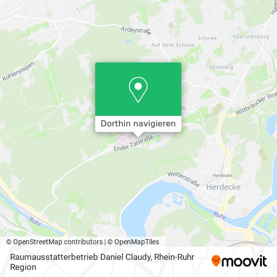 Raumausstatterbetrieb Daniel Claudy Karte