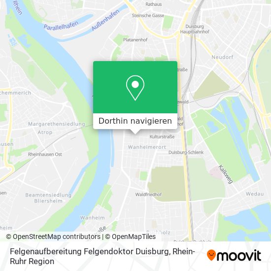 Felgenaufbereitung Felgendoktor Duisburg Karte