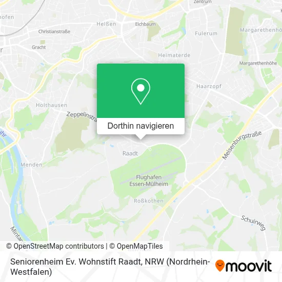 Seniorenheim Ev. Wohnstift Raadt Karte