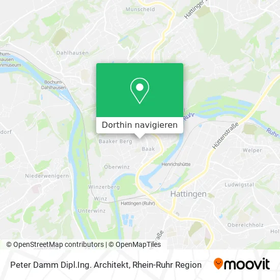 Peter Damm Dipl.Ing. Architekt Karte