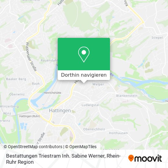 Bestattungen Triestram Inh. Sabine Werner Karte