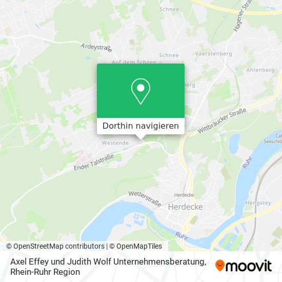 Axel Effey und Judith Wolf Unternehmensberatung Karte