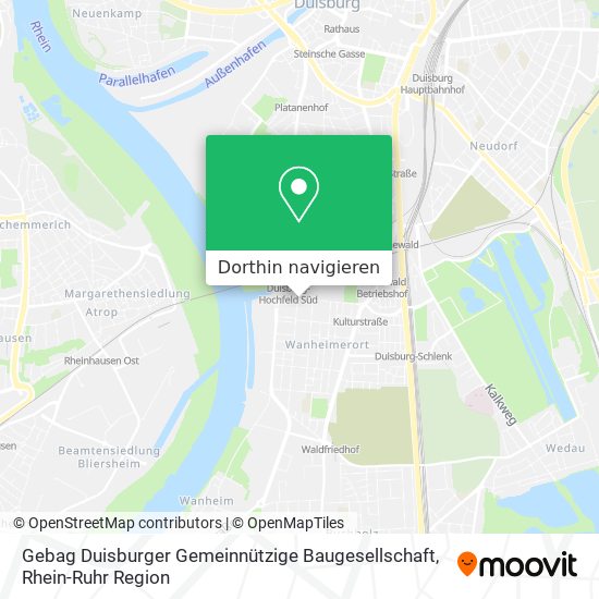 Gebag Duisburger Gemeinnützige Baugesellschaft Karte