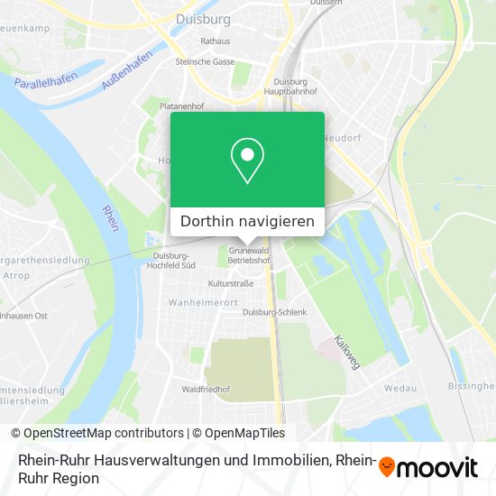 Rhein-Ruhr Hausverwaltungen und Immobilien Karte