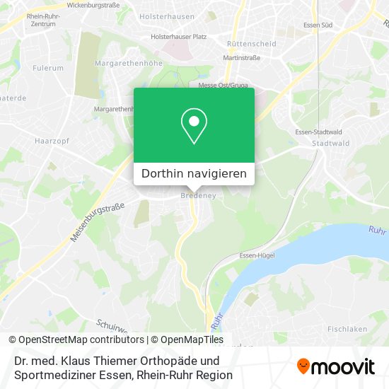 Dr. med. Klaus Thiemer Orthopäde und Sportmediziner Essen Karte