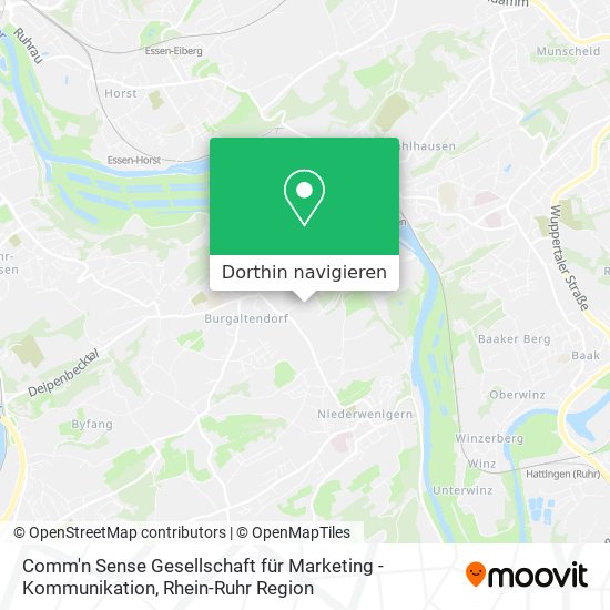 Comm'n Sense Gesellschaft für Marketing - Kommunikation Karte