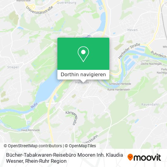 Bücher-Tabakwaren-Reisebüro Mooren Inh. Klaudia Wesner Karte