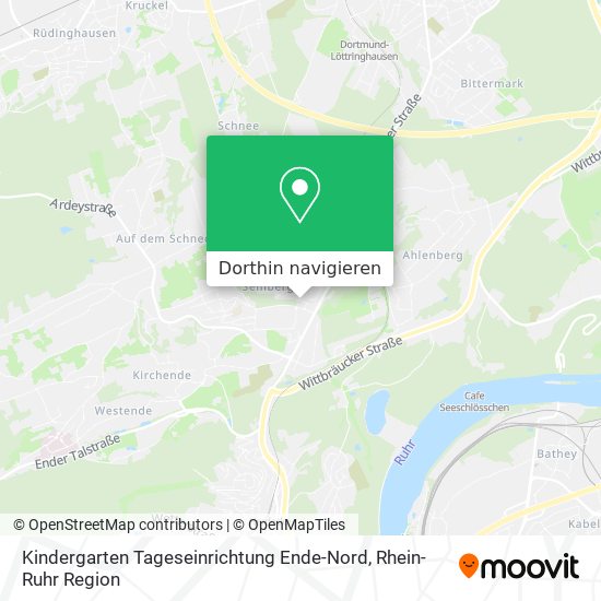 Kindergarten Tageseinrichtung Ende-Nord Karte